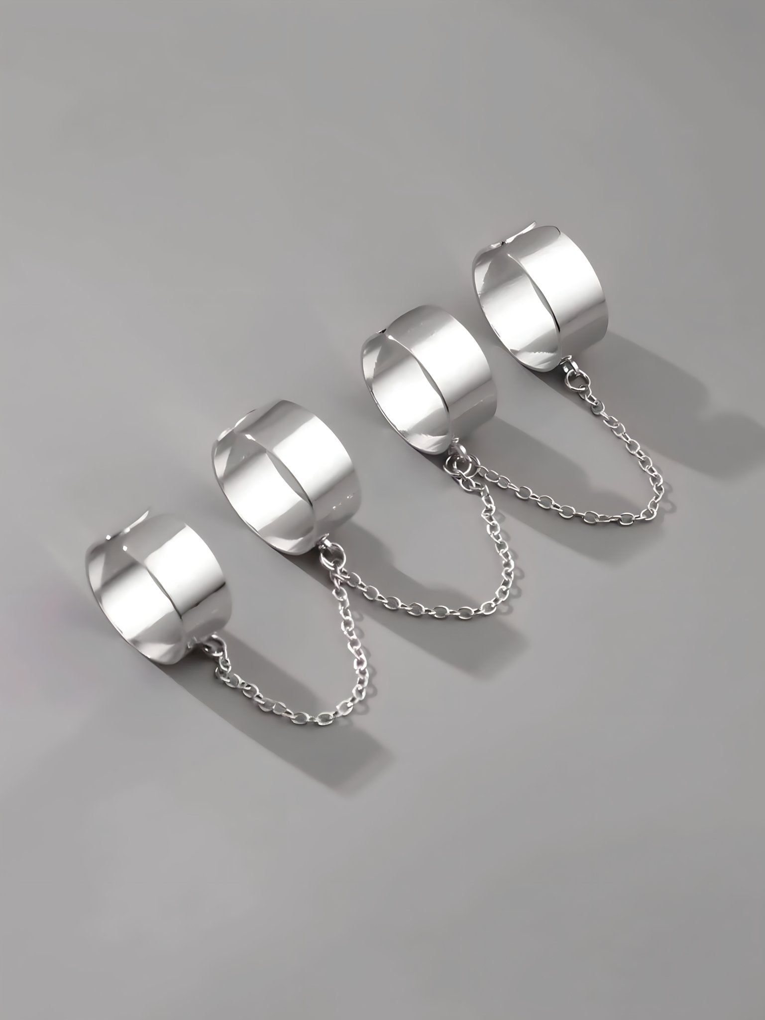 Set de anillos con cadena - My Rebel Shop