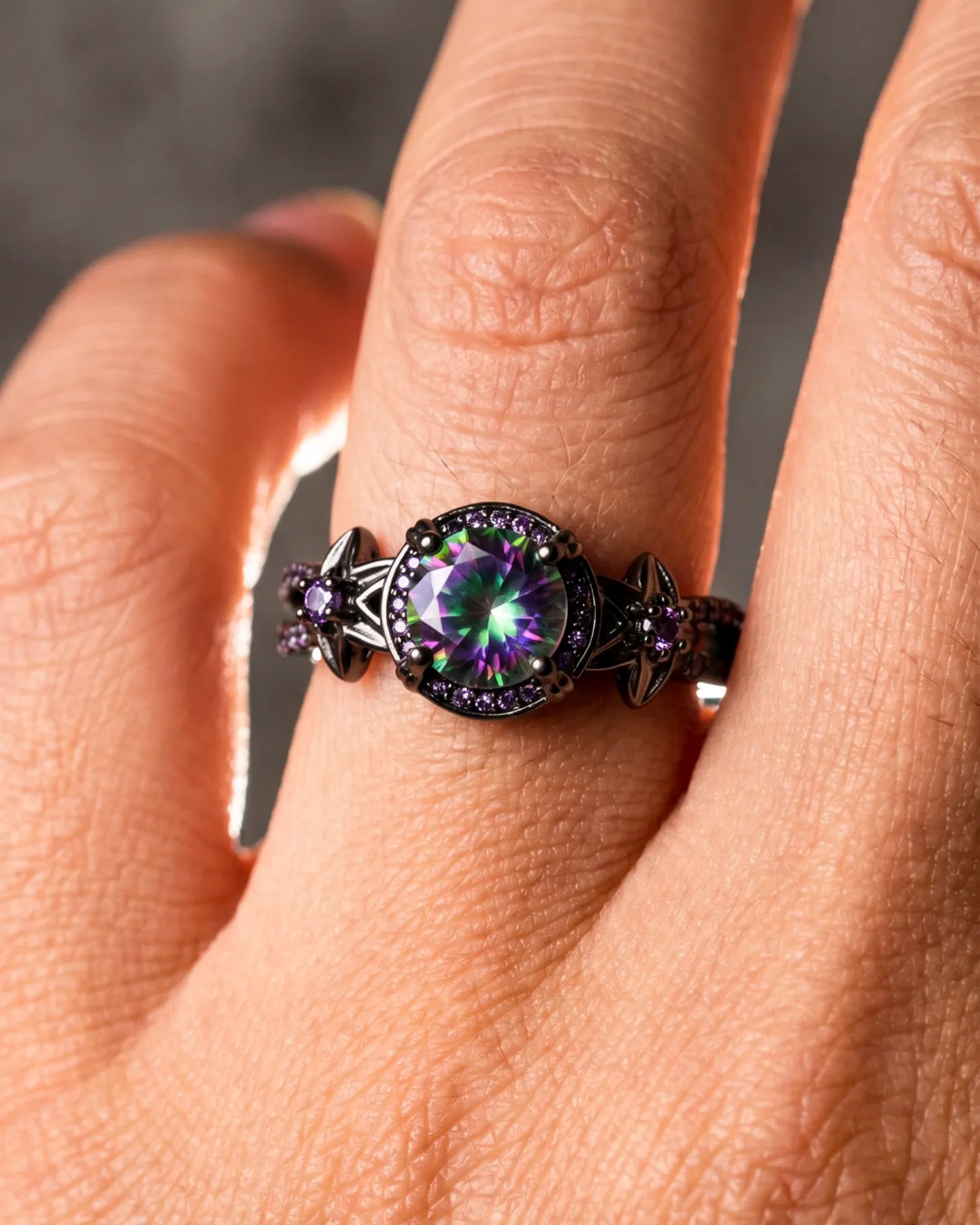 Anillo Aura – Cristal Tornasol