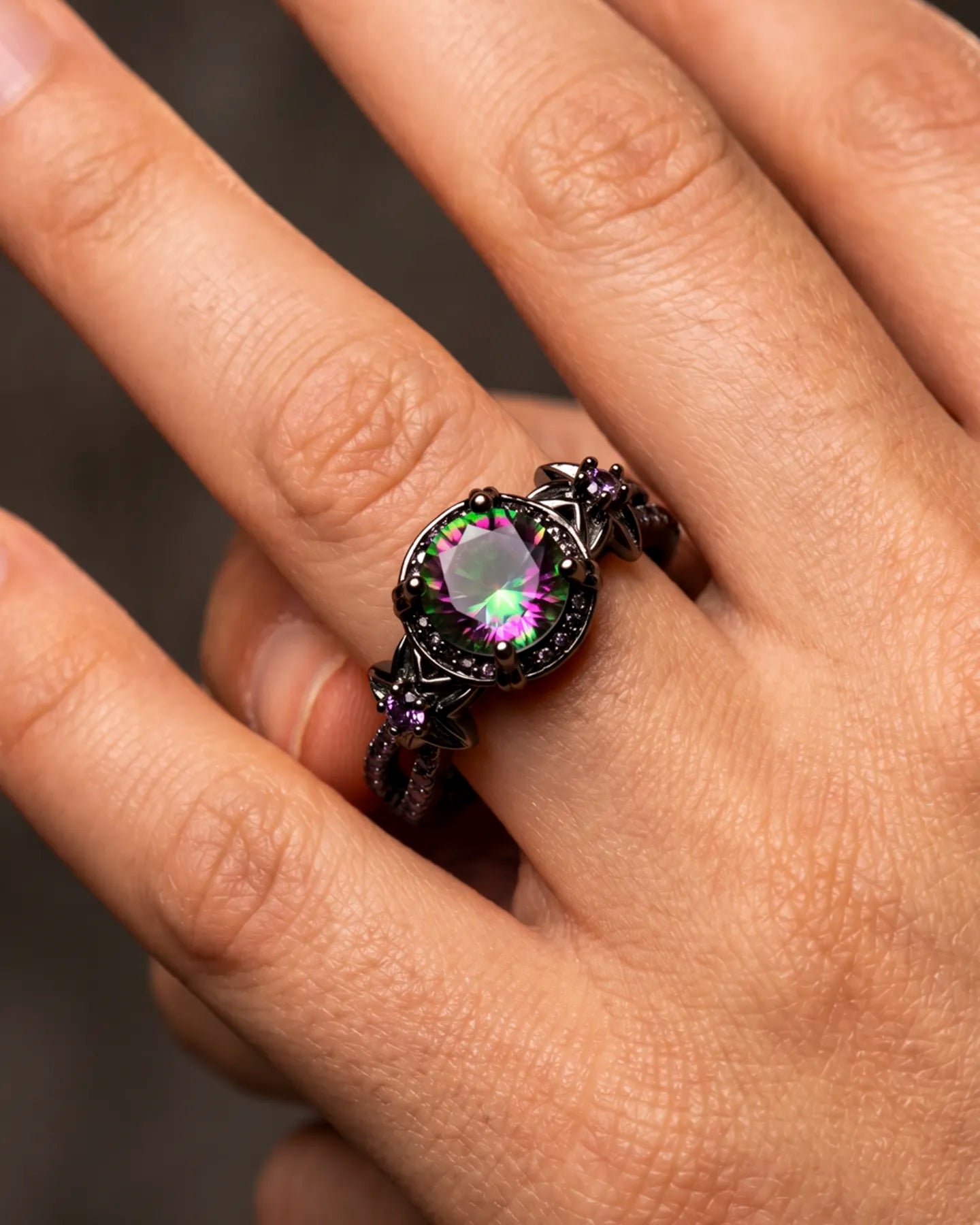 Anillo Aura – Cristal Tornasol