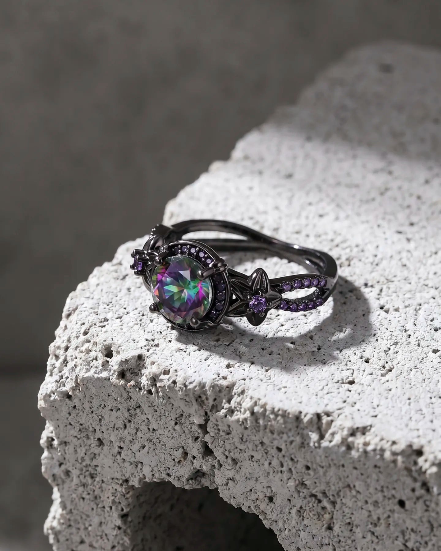 Anillo Aura – Cristal Tornasol