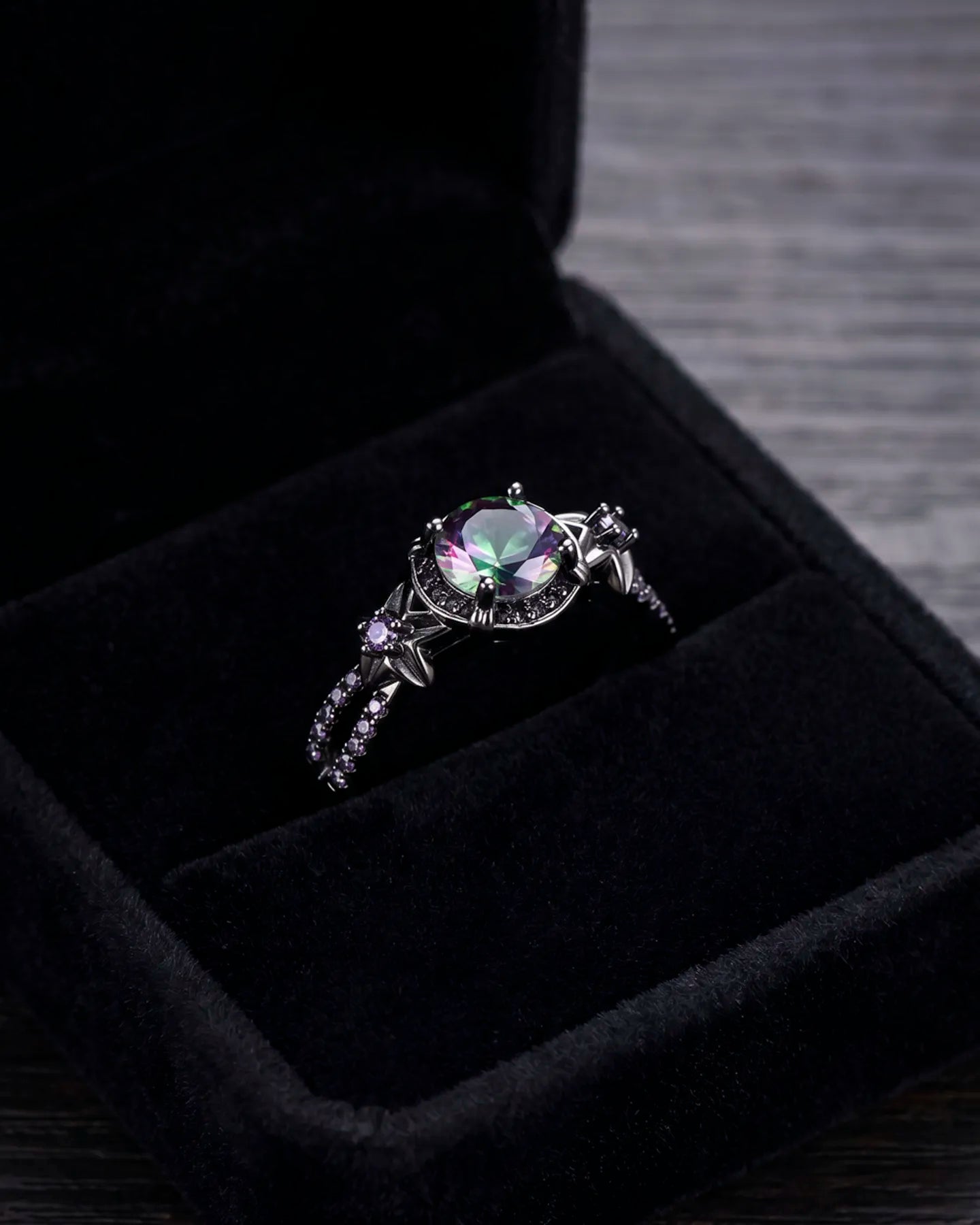 Anillo Aura – Cristal Tornasol