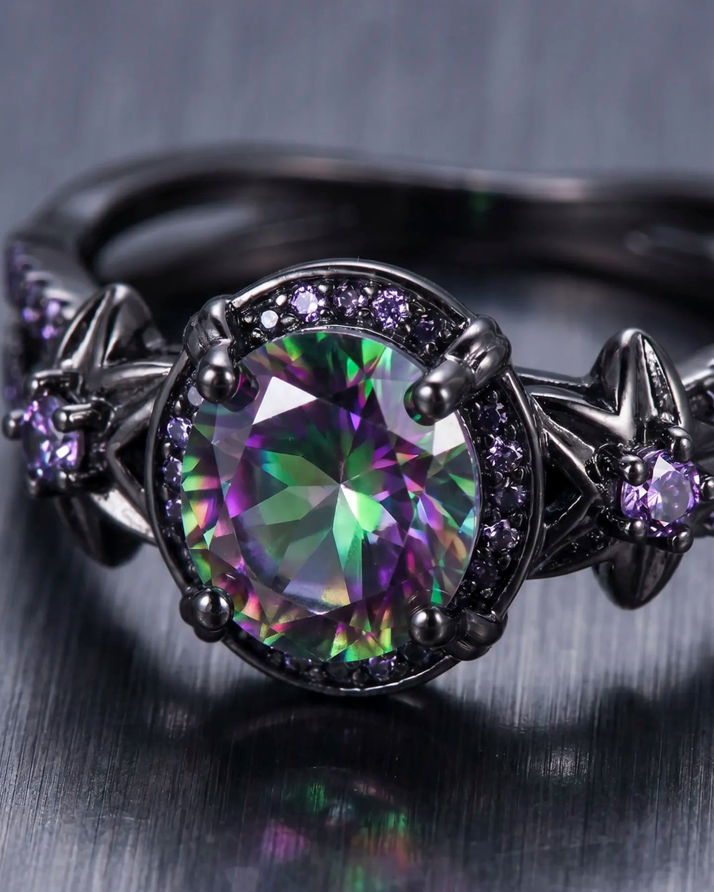 Anillo Aura – Cristal Tornasol