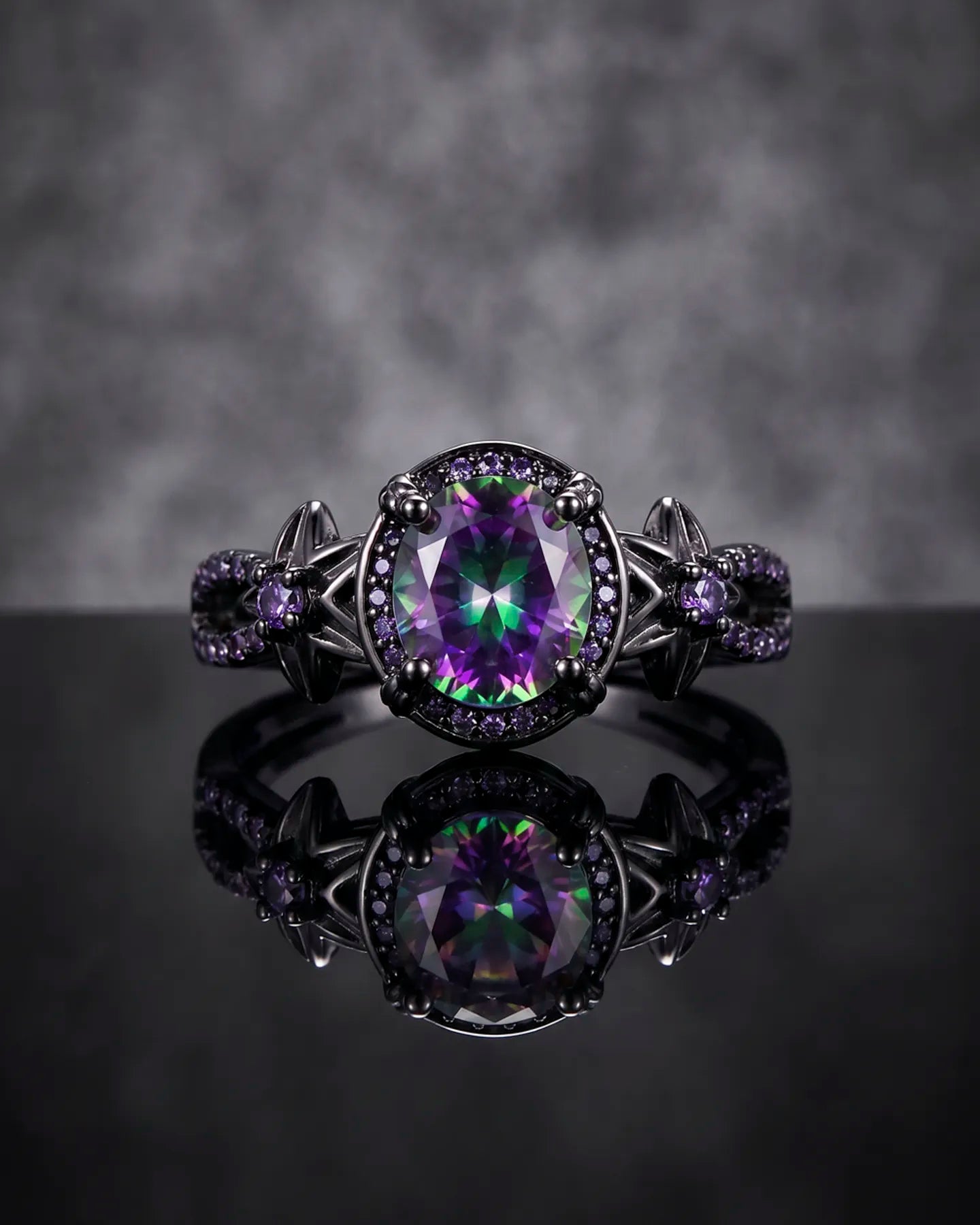 Anillo Aura – Cristal Tornasol