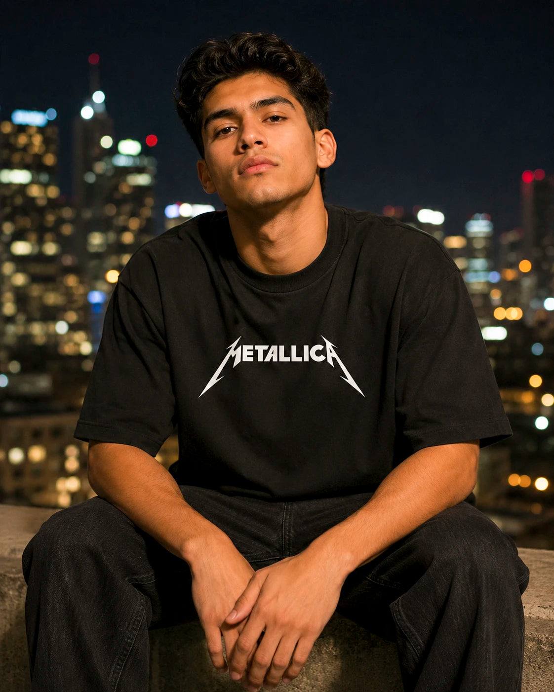Playera Metallica – Esqueletos en Llamas