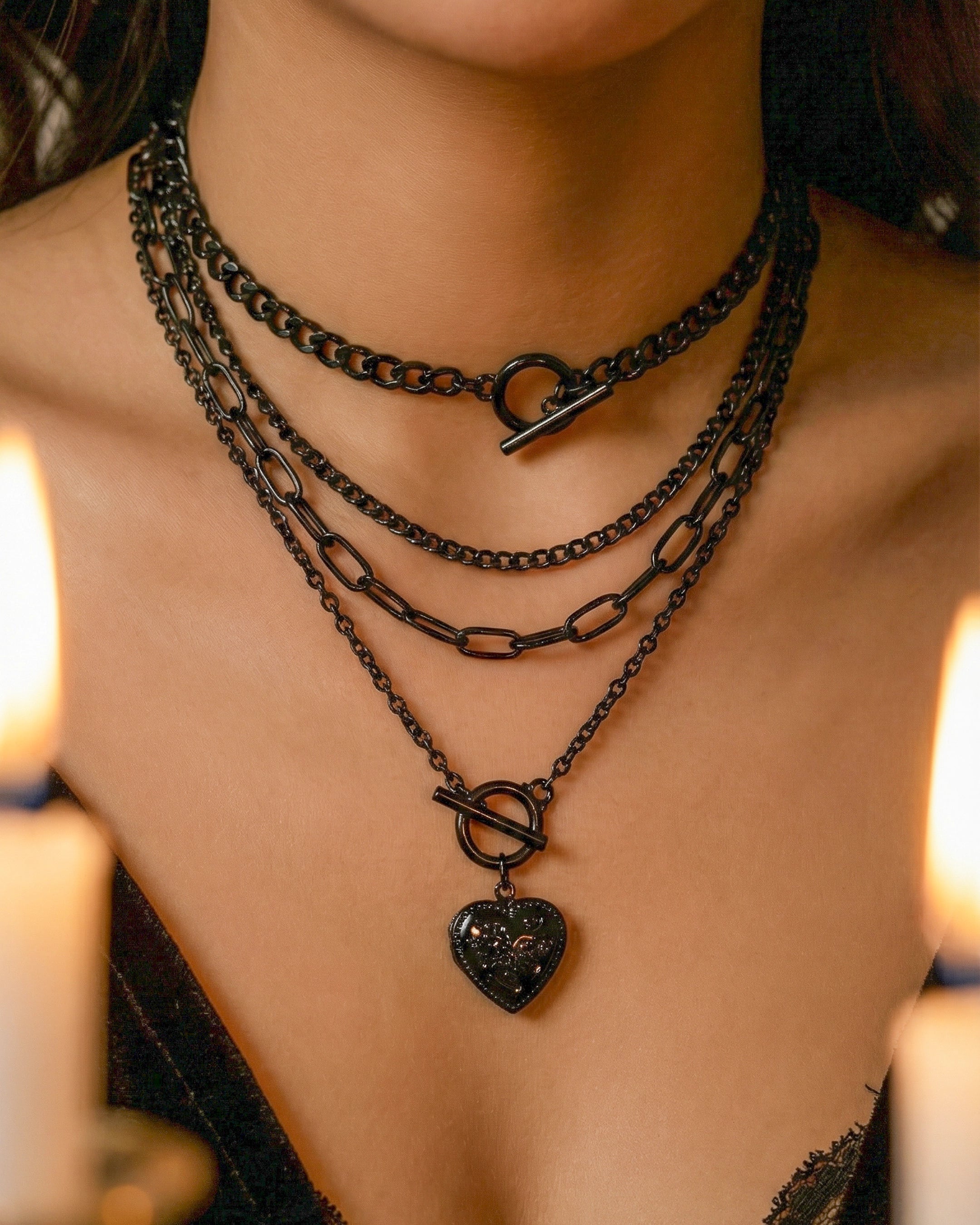 Set de Collares Noire – Tu corazón, tus reglas