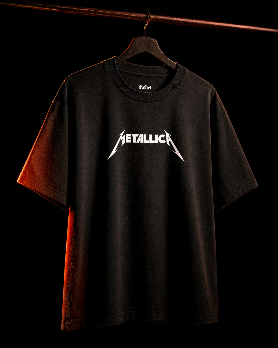 Playera Metallica – Esqueletos en Llamas