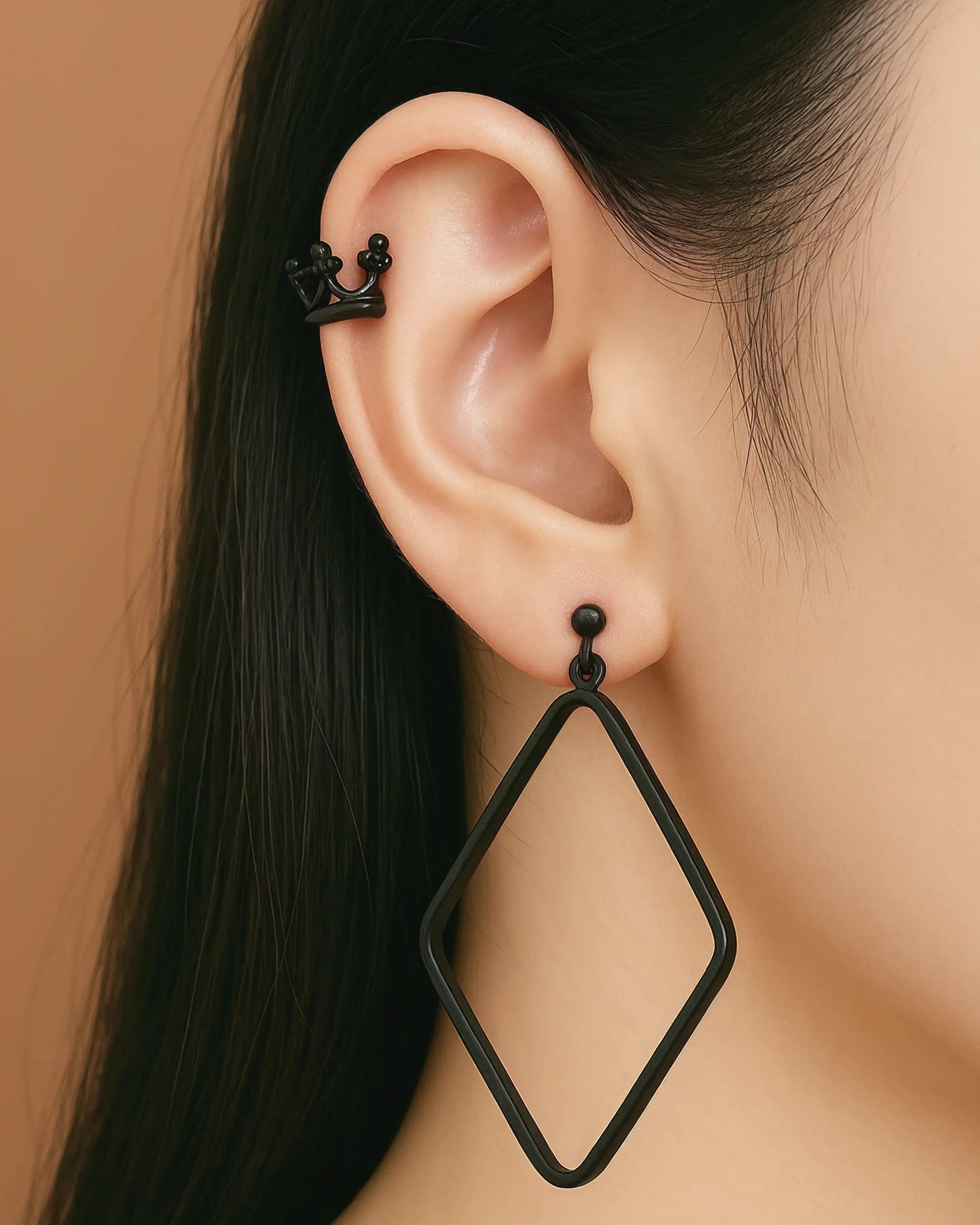 CuffQueen – Set de 3 Ear Cuffs de Corona