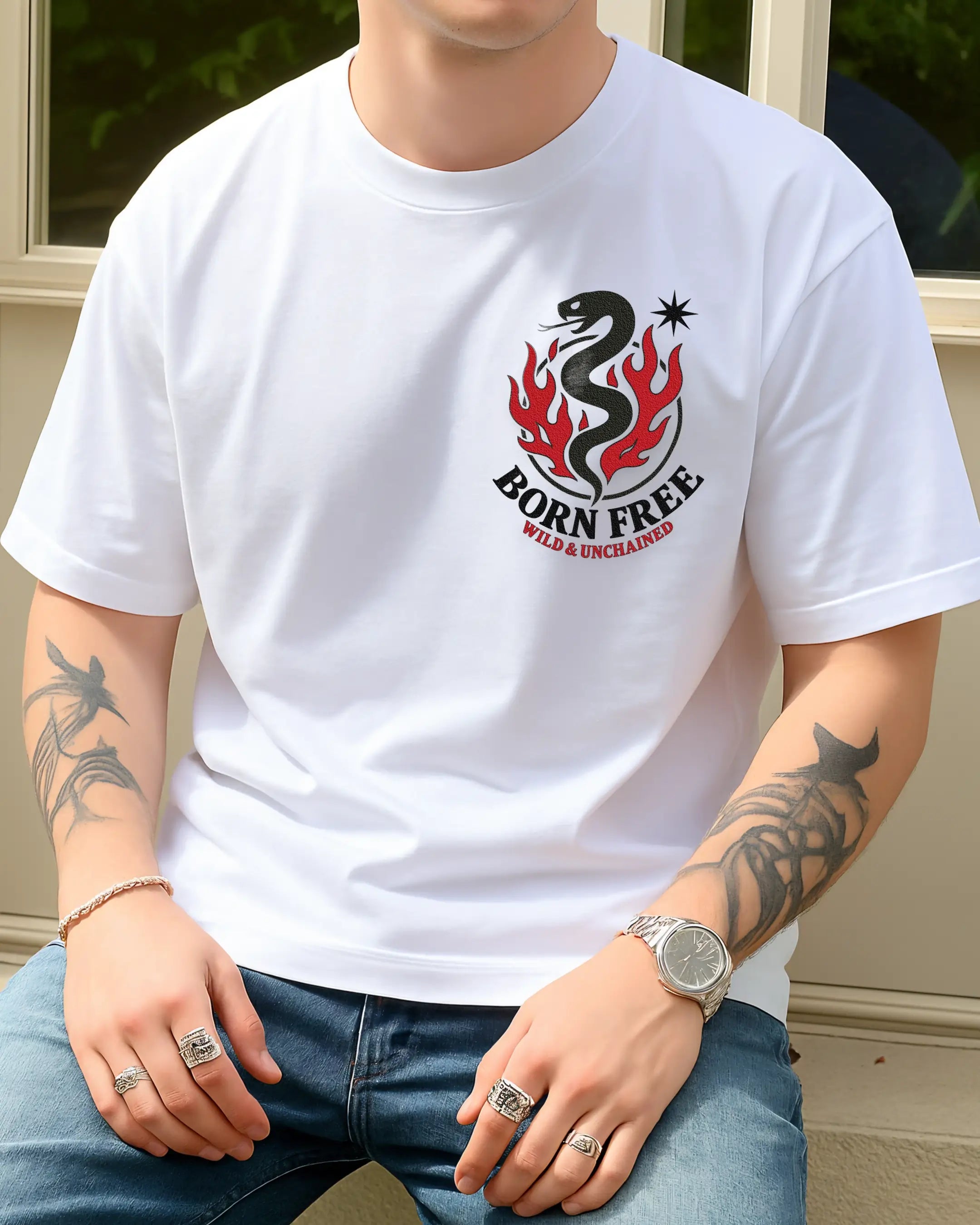 Playera Born Free – Wild & Unchained