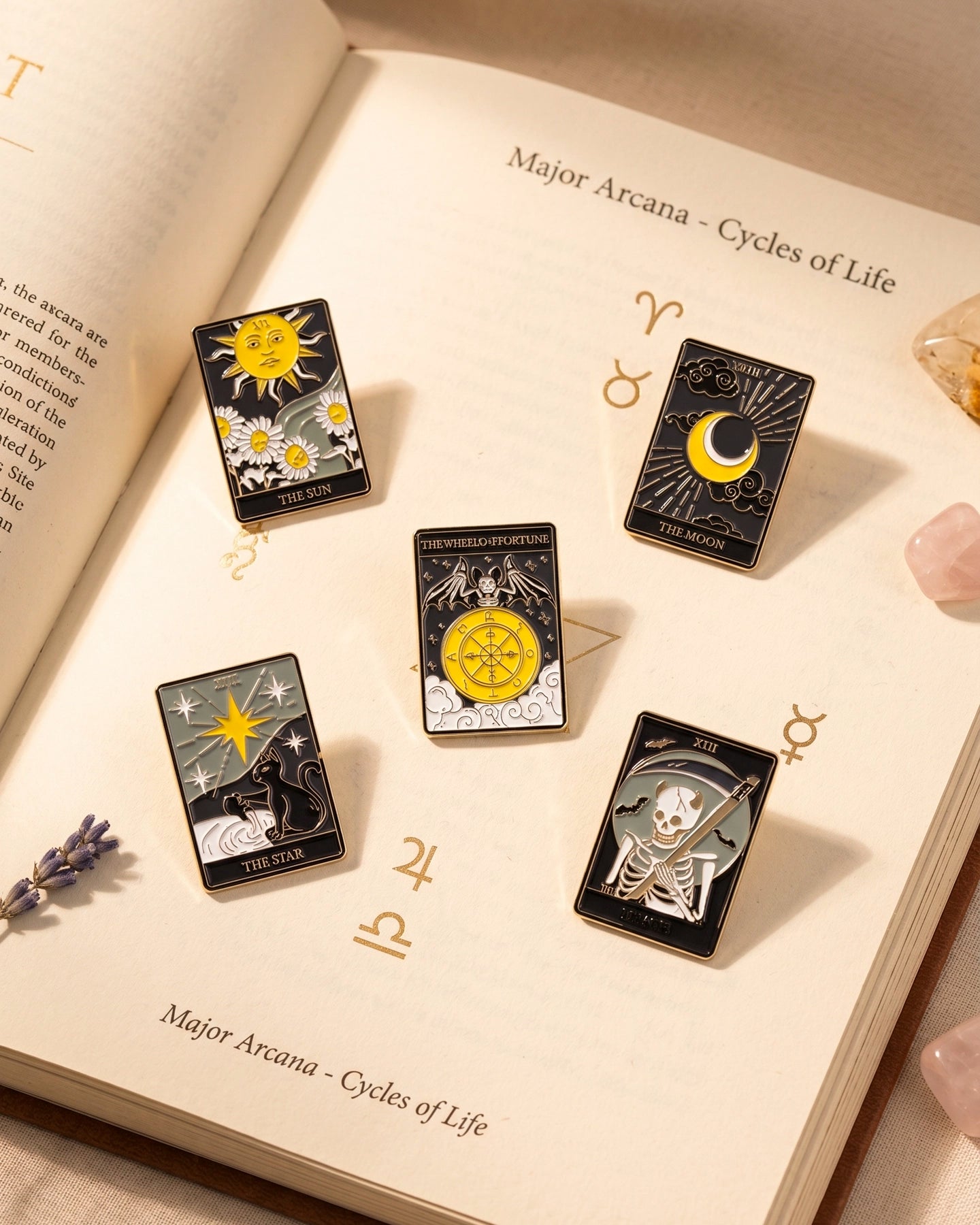Pines del Tarot - Set de 5 Unidades
