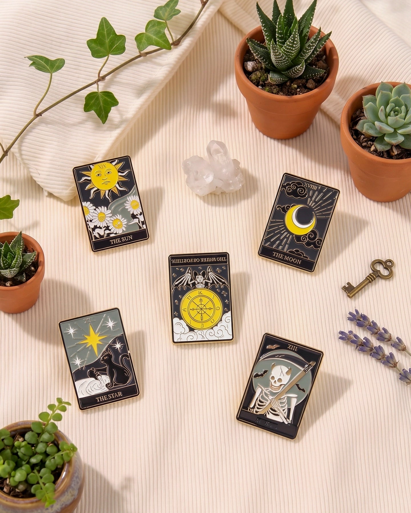 Pines del Tarot - Set de 5 Unidades