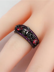 Anillo Black Roses - My Rebel Shop
