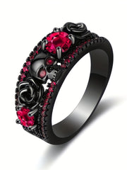 Anillo Black Roses - My Rebel Shop