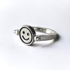 Anillo Giratorio Happy - Sad - My Rebel Shop