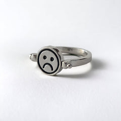 Anillo Giratorio Happy - Sad - My Rebel Shop