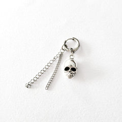 Arete de calavera con cadenas - My Rebel Shop