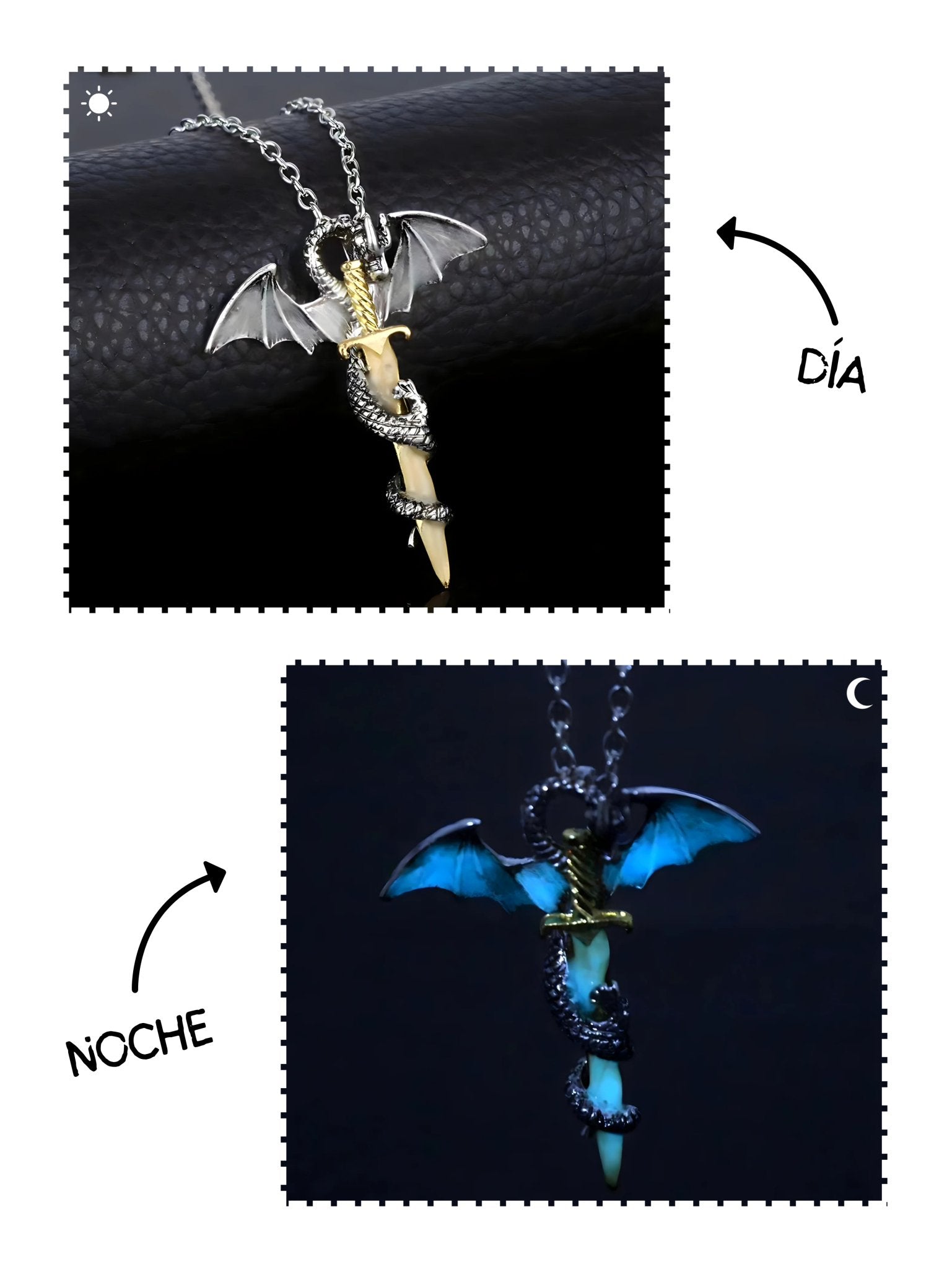 Collar Dragón Luminoso - My Rebel Shop