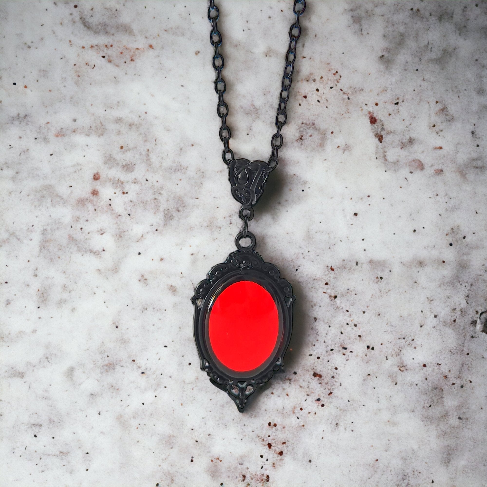 Collar Espejo Rojo - My Rebel Shop