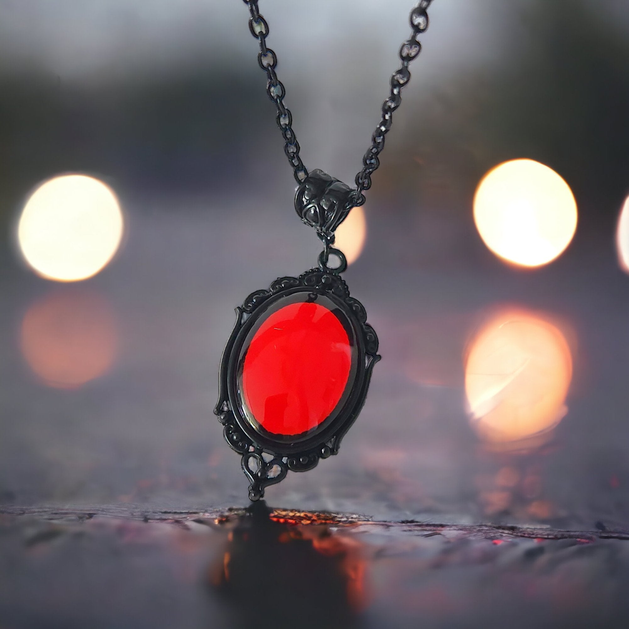 Collar Espejo Rojo - My Rebel Shop
