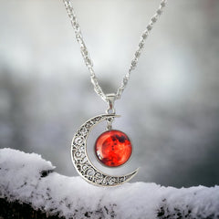 Collar Noche Escarlata Silver - My Rebel Shop