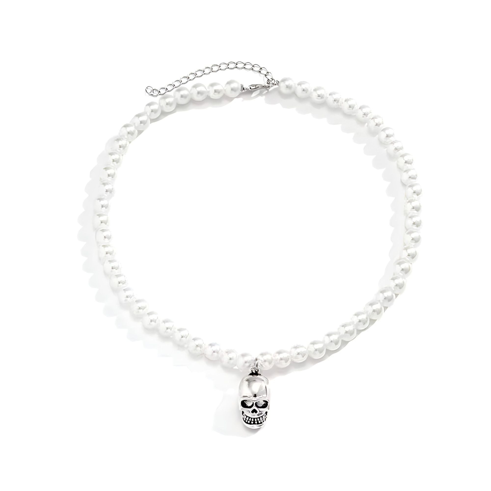 Collar Perlas Skull - My Rebel Shop