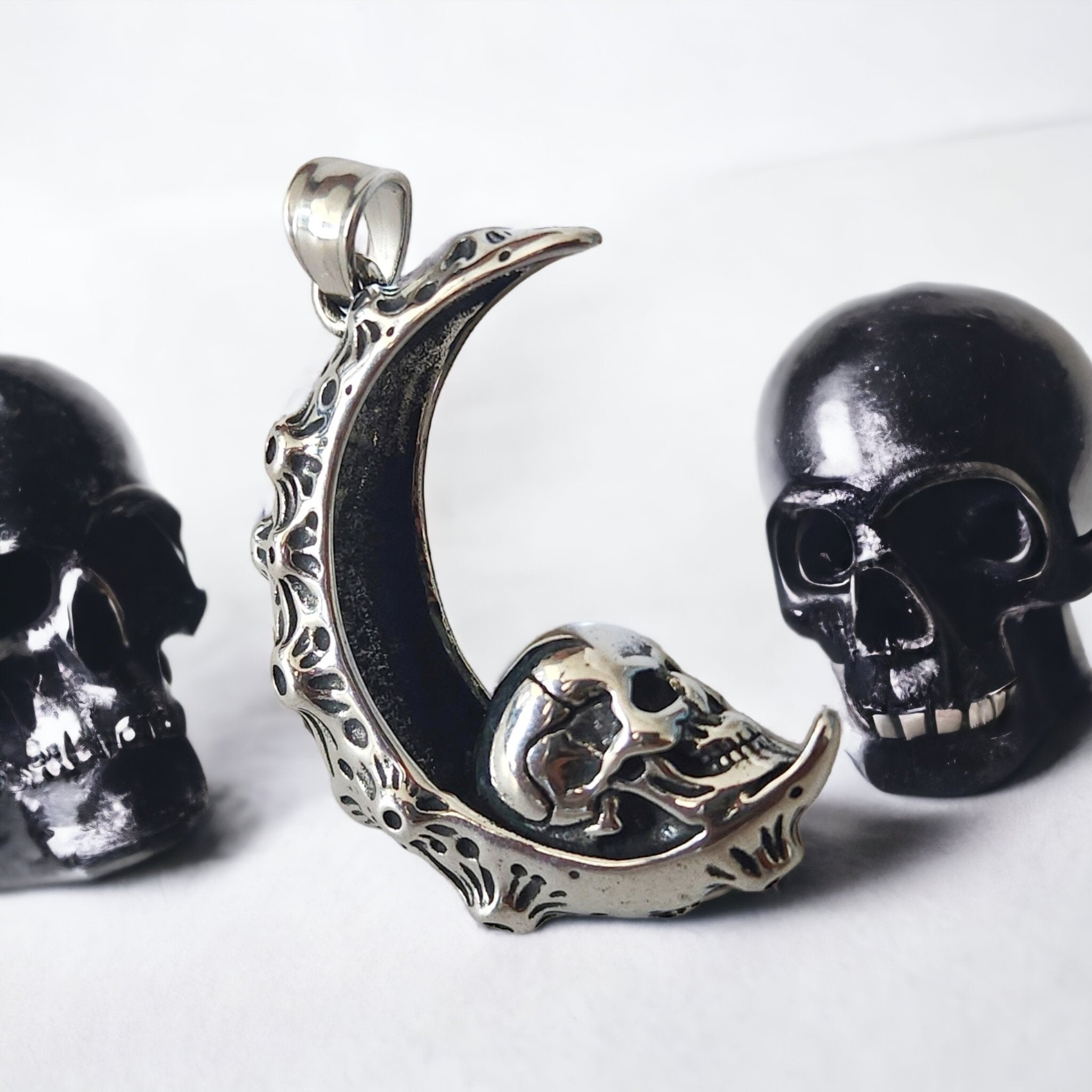 Collar Skull Moon - My Rebel Shop
