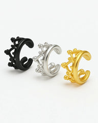 CuffQueen – Set de 3 Ear Cuffs de Corona - My Rebel Shop