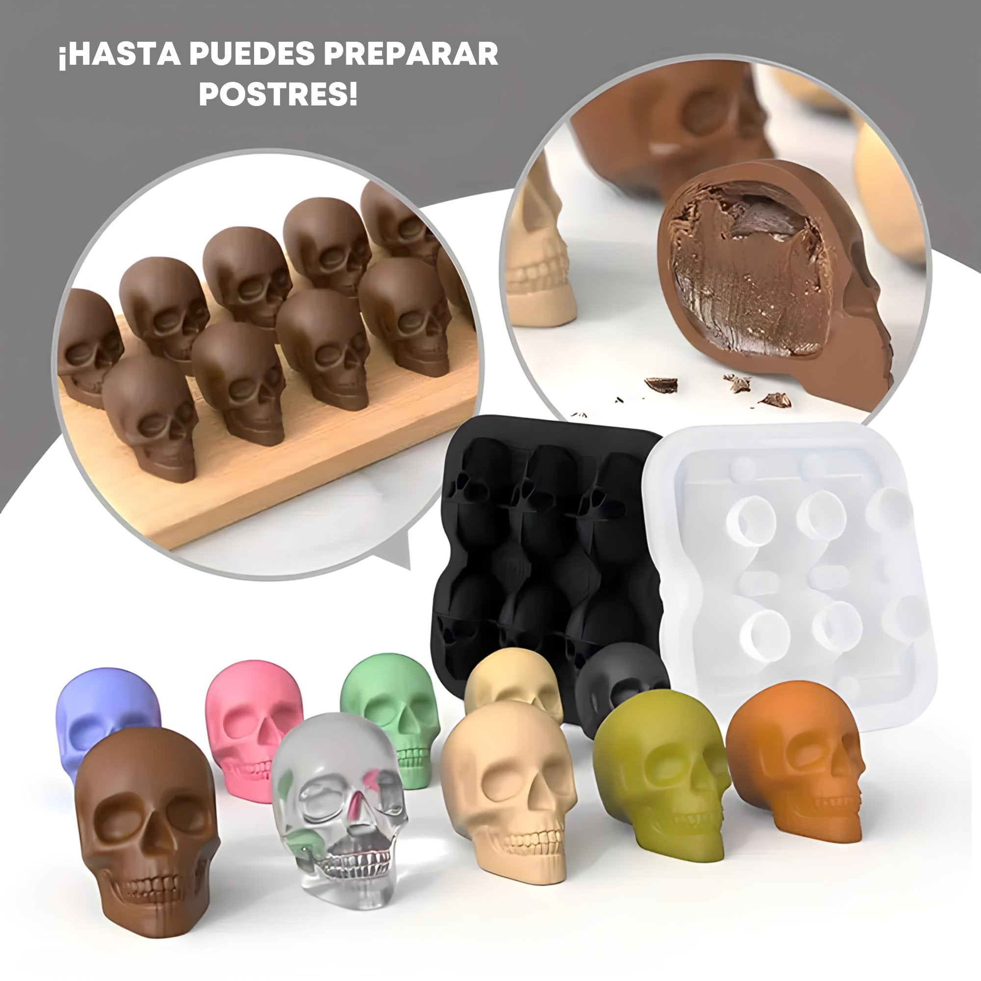 Molde Skull - Para hielo y alimentos - My Rebel Shop