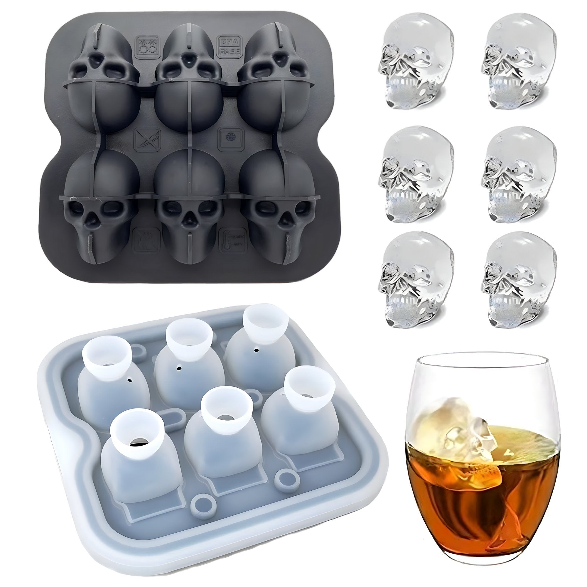 Molde Skull - Para hielo y alimentos - My Rebel Shop