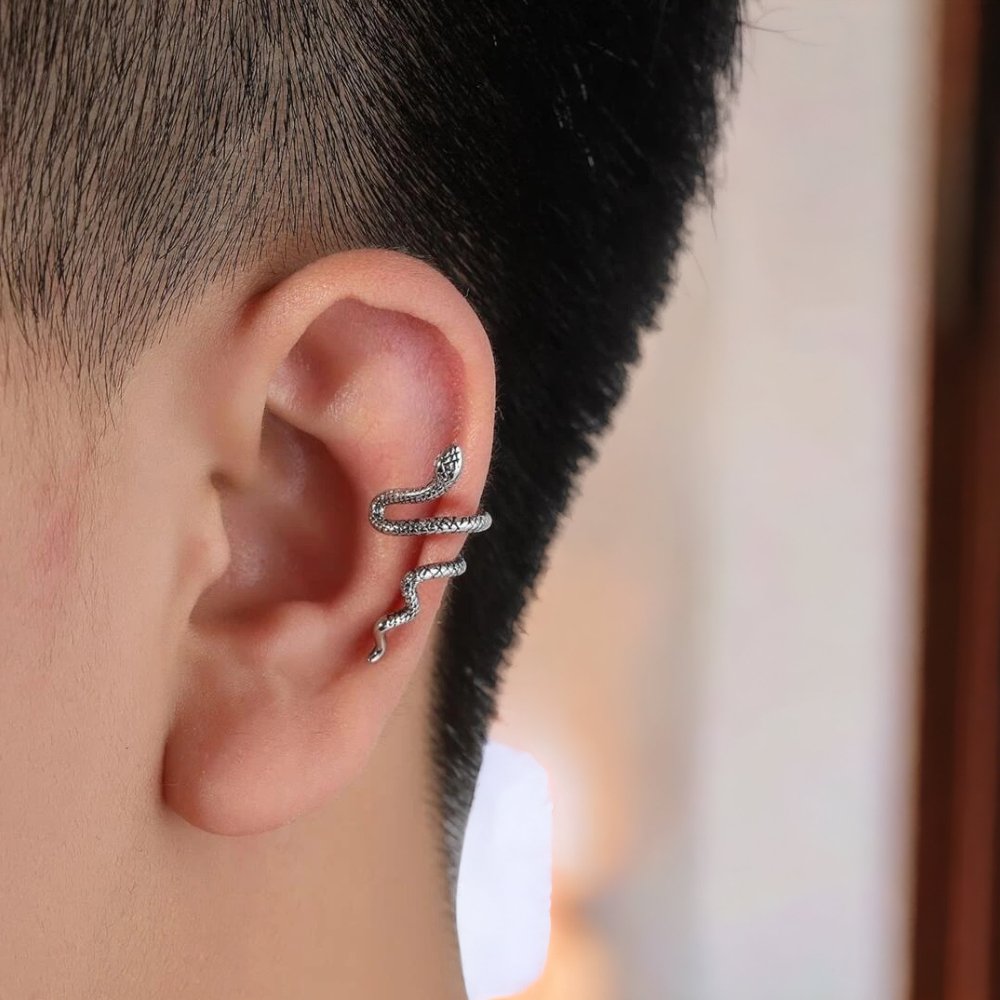 Piercing hélix de serpiente sin perforación - My Rebel Shop