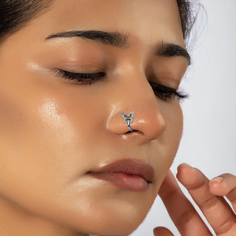 Piercing Nostril de Mariposa Sin Perforación - My Rebel Shop