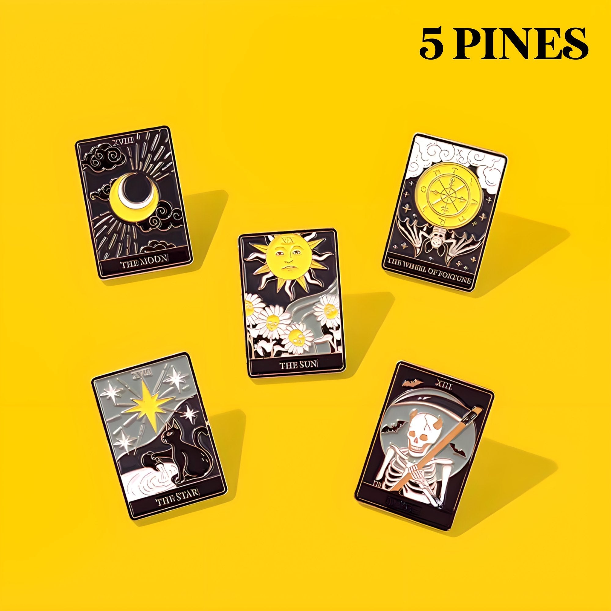 Pines del Tarot - Set de 5 Unidades - My Rebel Shop