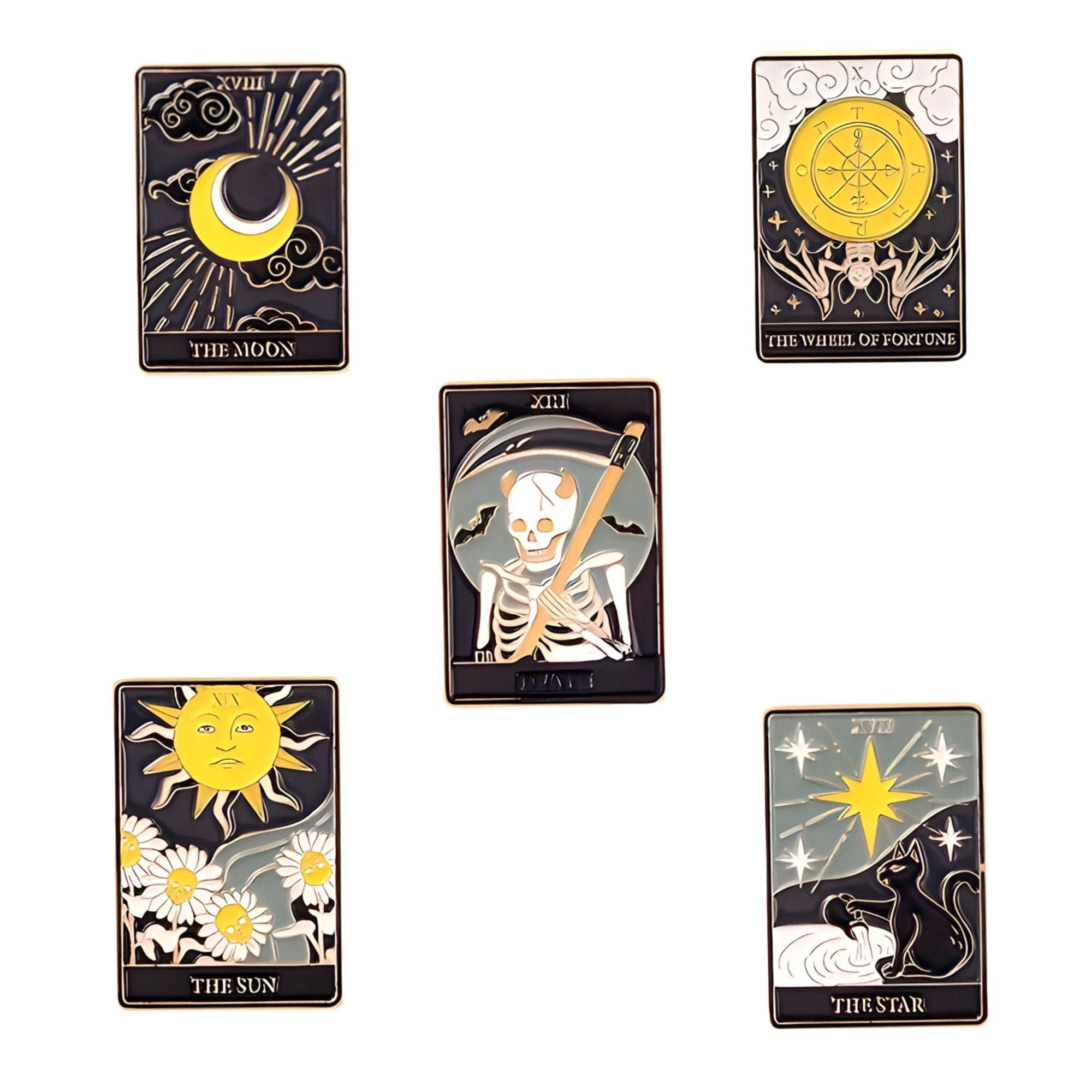 Pines del Tarot - Set de 5 Unidades - My Rebel Shop