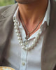 Collar Dúo de Perlas y Serpiente