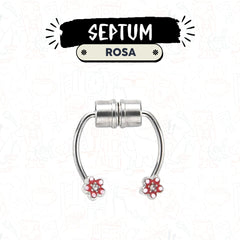 Septum de imán con rosas - My Rebel Shop