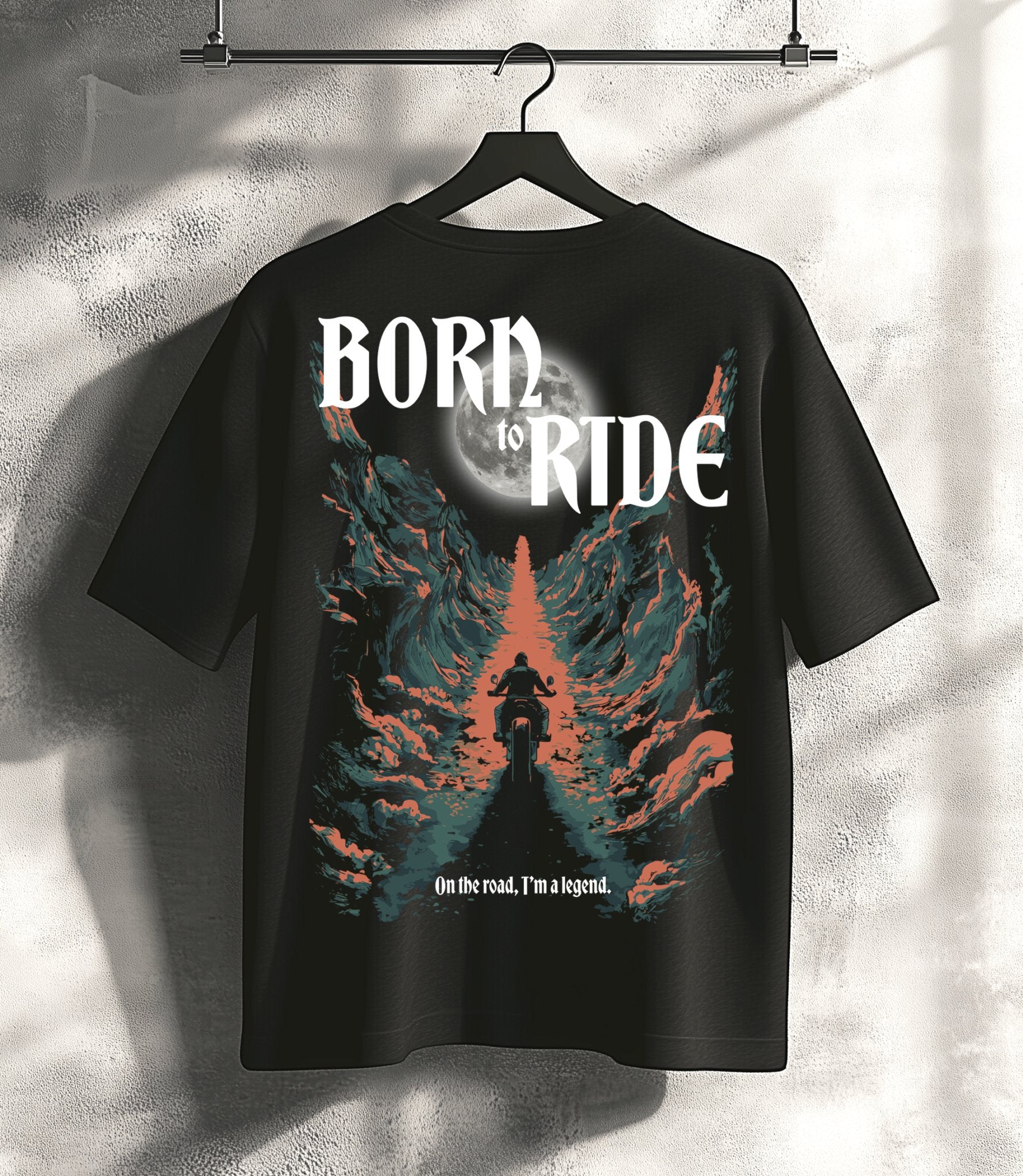 T-Shirt Born to Ride - My Rebel Shop