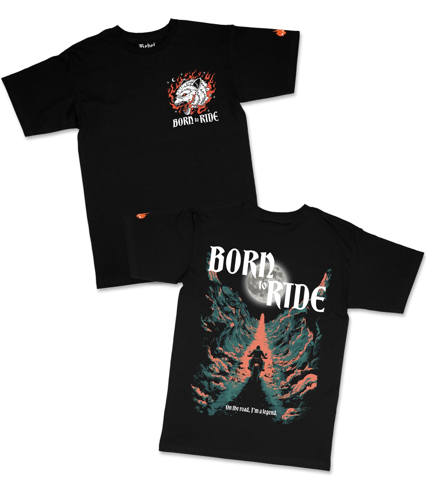 T-Shirt Born to Ride - My Rebel Shop