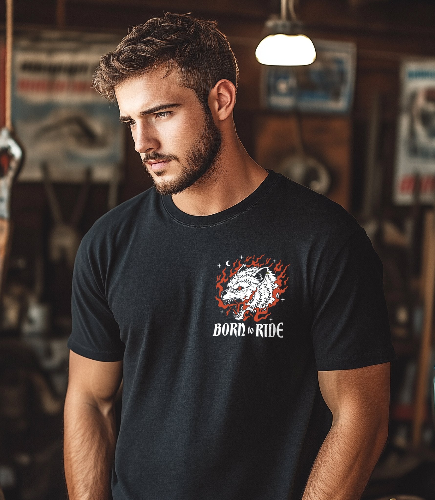 T-Shirt Born to Ride - My Rebel Shop