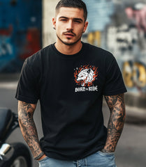 T-Shirt Born to Ride - My Rebel Shop