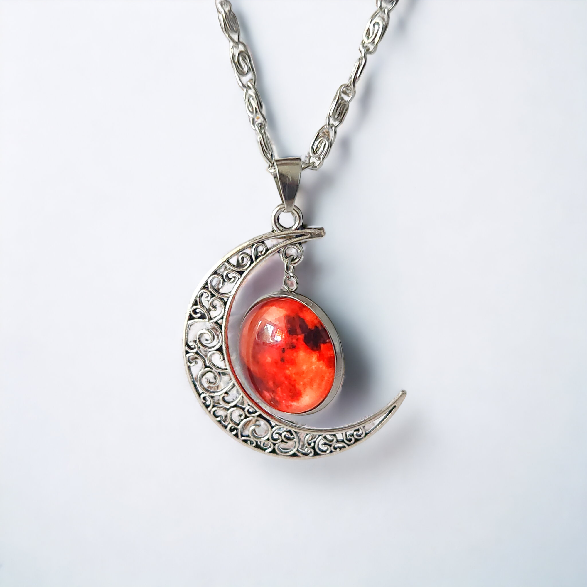 Collar Noche Escarlata Silver