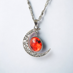 Collar Noche Escarlata Silver